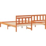  Konstrukcija postelje z vzglavjem Voskast rjav 180 x 200 cm, (5000126886) | Shoptok.si
