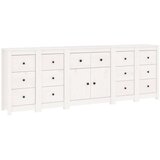 Komoda bela 230x35x80 cm trdna borovina, (20806518) | Shoptok.si