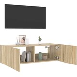  Zidni TV ormarić s LED svjetlima boja hrasta 100 x 35 x 31 cm | shoptok.hr