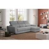 CARRYHOME KOTNA SEDEŽNA GARNITURA, mikrovlakna siva | Shoptok.si