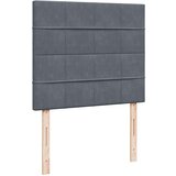 vidaXL Okvir kreveta s madracima tamnosivi 120x200 cm baršunasti | shoptok.hr