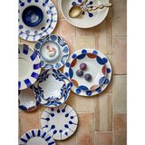 Bloomingville Beli/modri krožniki v kompletu 3 ks iz kamenine ø 28 cm Linora – | Shoptok.si