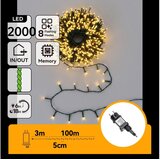 Aigostar Spoljašnji LED božićni lanac 2000xLED/8 funkcija 103m IP44 topla bela Cene