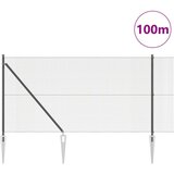 vidaXL varjena žičnata ograja z 13 vpenjalnimi količki Siva 1x100 m Jeklo | Shoptok.si