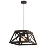Candellux Lighting črna kovinska viseča svetilka 32x32 cm origami | Shoptok.si