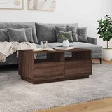 Stolić za kavu s LED svjetlima smeđi hrast 90x49x40 cm | shoptok.hr