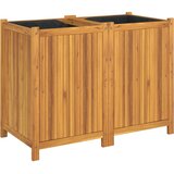  Vrtna sadilica s oblogom 100x50x75 cm od masivnog drva bagrema | shoptok.hr
