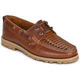 Tommy Hilfiger Mokasini & Jadralni čevlji HILFIGER BRAIDED LTH BOAT SHOE Kostanjeva Cene
