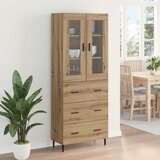  Highboard 2 kom. Umjetnički hrast 69,5 x 34 x 180 cm | shoptok.hr
