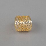  Široki prsten s ažuriranim uzorkom, pozlata 14 k | shoptok.hr