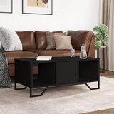  Stolić za kavu crni 100 x 51 x 40 cm od konstruiranog drva | Eponuda.ba