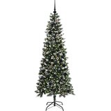 vidaXL Umestno božično drevo med 300 LED Zelena 86 x 86 x 210 cm | Shoptok.si