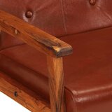  Naslanjač rjavo pravo usnje | Shoptok.si