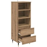 vidaXL Visok predalnik Umetni hrast 40 x 36 x 110 cm Konstruiran les | Shoptok.si
