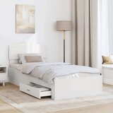  Okvir za krevet Bijelo 90 x 190 cm Konstruirano drvo | shoptok.hr