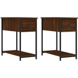  Noćni ormarići 2 kom boja hrasta 30x60x60 cm konstruirano drvo | Eponuda.com