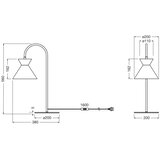 Osram Stona lampa DECOR WAIST 1xE27/40W/230V crna | Eponuda.com