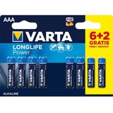Varta vARTA-4903SO aaa 1.5V LR03 MN2400, PAK8 ck, alkalne baterije longlife power | ePonuda.com