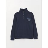 LC Waikiki Stand-Up Collar Printed Long Sleeve Boys' Sweatshirt