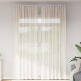 vidaXL Voile zavjese s gornjim jezičcima 2 kom krem | shoptok.hr