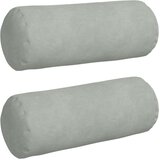  Valjkasti jastučići 2 pcs Svijetlo siva Ø 15 x 40 cm | shoptok.hr
