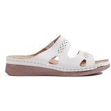 Shelvt Comfortable white women's flip-flops | ePonuda.com