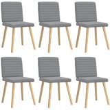 Maison Chic Jedilni stoli - Vzorci stoli 6 kosov svetlo sivo blago A1319, (22031634) | Shoptok.si
