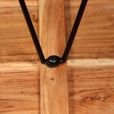 In Barska garnitura 3-delna akacijev les, pravo usnje in platno | Shoptok.si