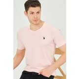 Dewberry T8568 V-NECK MENS T-SHIRT-DARK PINK | shoptok.hr