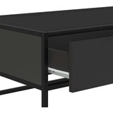vidaXL Stolić za kavu crni 100 x 50 x 35 cm konstruirano drvo i metal | shoptok.hr
