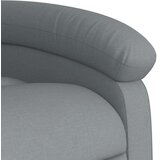 vidaXL Masažni naslonjač na podizanje od tkanine svjetlosivi | shoptok.hr