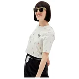 Vans Majice s kratkimi rokavi CAMISETA MUJER MICRO DISTY CROP VN0002M8FS8 Bela