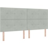  Krevet s podlogom i madracem svjetlosive boje 200x200 cm od baršuna | shoptok.hr