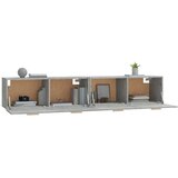  Zidni ormarići 2 kom boja siva betona 100x36,5x35 cm drveni | shoptok.hr