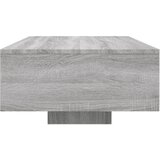  Stolić za kavu s LED svjetlima siva boja hrasta 85x55x31 cm | shoptok.hr