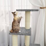  Penjalica za mačke sa stupovima za grebanje svjetlosiva 92 cm | shoptok.hr