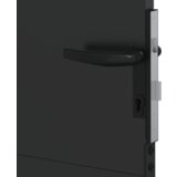 vidaXL Vrtna vrata Crna 105 x 100 cm Čelik s praškastim premazom | shoptok.hr