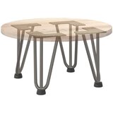  Noge s ukosnicama za stolić za kavu 4 kom. Prirodni čelik 20 cm Puni čelik | Eponuda.com