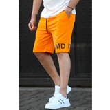 Madmext Men's Orange Printed Bermuda Shorts 5493 Cene