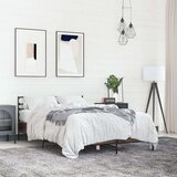  Okvir za krevet smeđi hrast 140x190cm konstruirano drvo i metal | shoptok.hr