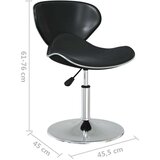 vidaXL Jedilni stoli 2 kosa črno umetno usnje | Shoptok.si