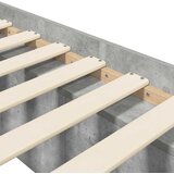  Okvir kreveta s pohranom s policom Betonska siva 80 x 200 cm | shoptok.hr