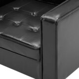  Fotelja Crna 75x70x75 cm Implicitna koža | Eponuda.com