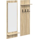 vidaXL Vješalica za kapute na zidu 70 x 10 x 90 cm Konstruirano drvo | shoptok.hr