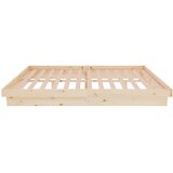  Okvir za krevet od masivnog drva 135 x 190 cm bračni | shoptok.hr