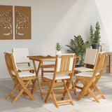  Vanjske bistro stolice 6 pcs Krem bijela 38 x 46 x 85 cm | shoptok.hr