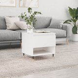 vidaXL Klubska mizica bela 50x46x50 cm inženirski les | Shoptok.si