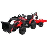  Dječji električni traktor s prikolicom 720-T – crveni Cijene
