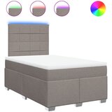vidaXL Box spring postelja z vzmetnico taupe 120x200 cm blago, (21321382) Cene