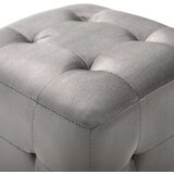  Tabure 2 kom sivi 30 x 30 x 30 cm od baršunaste tkanine | Eponuda.com